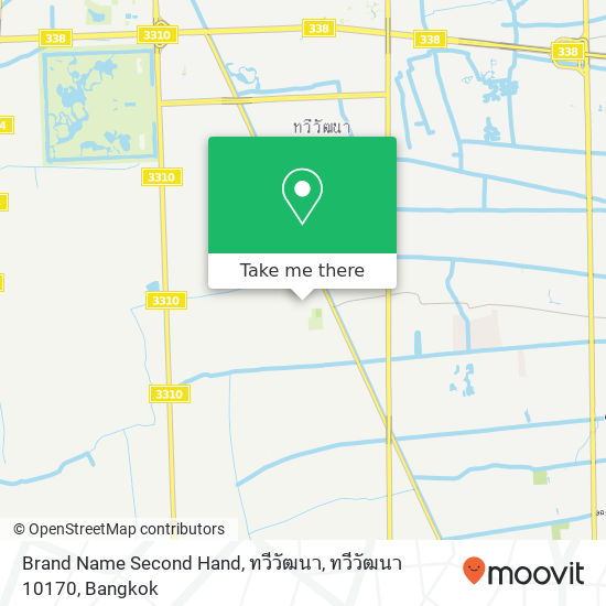 Brand Name Second Hand, ทวีวัฒนา, ทวีวัฒนา 10170 map