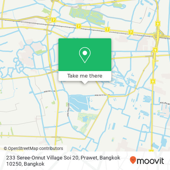 233 Seree-Onnut Village Soi 20, Prawet, Bangkok 10250 map