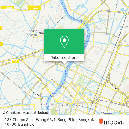 188 Charan Sanit Wong 66 / 1, Bang Phlat, Bangkok 10700 map
