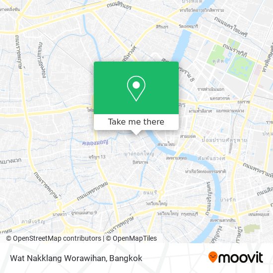 Wat Nakklang Worawihan map