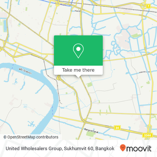 United Wholesalers Group, Sukhumvit 60 map