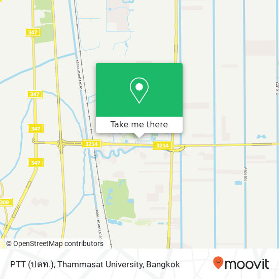 PTT (ปตท.), Thammasat University map