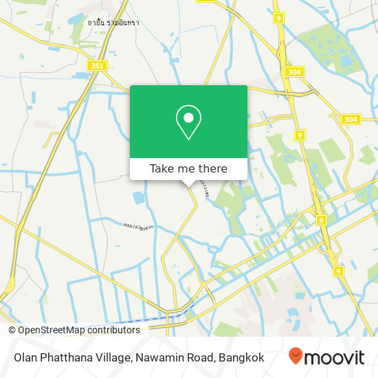 Olan Phatthana Village, Nawamin Road map