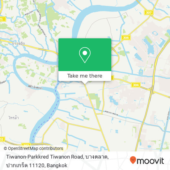 Tiwanon-Parkkred Tiwanon Road, บางตลาด, ปากเกร็ด 11120 map