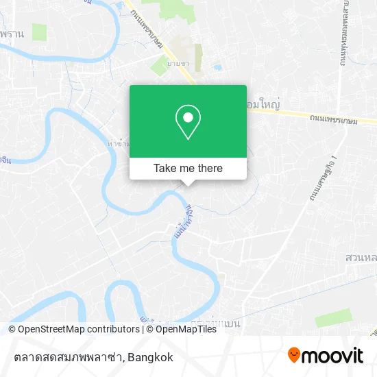 ตลาดสดสมภพพลาซ่า map