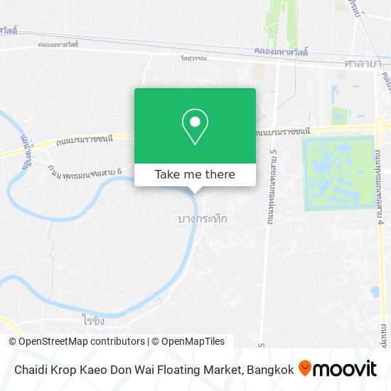 Chaidi Krop Kaeo Don Wai Floating Market map