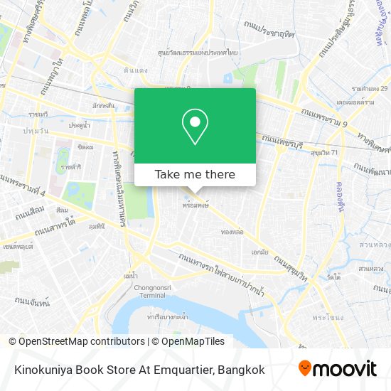 Kinokuniya Book Store At Emquartier map