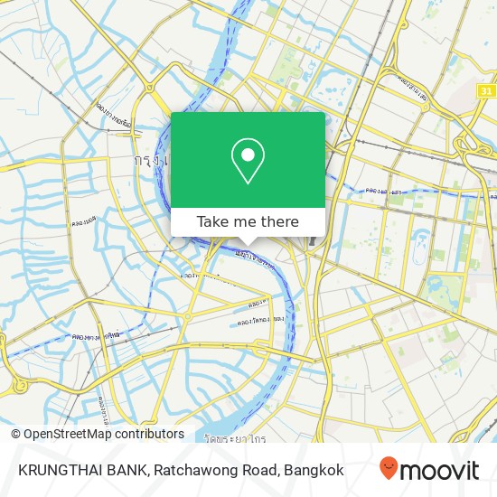 KRUNGTHAI BANK, Ratchawong Road map