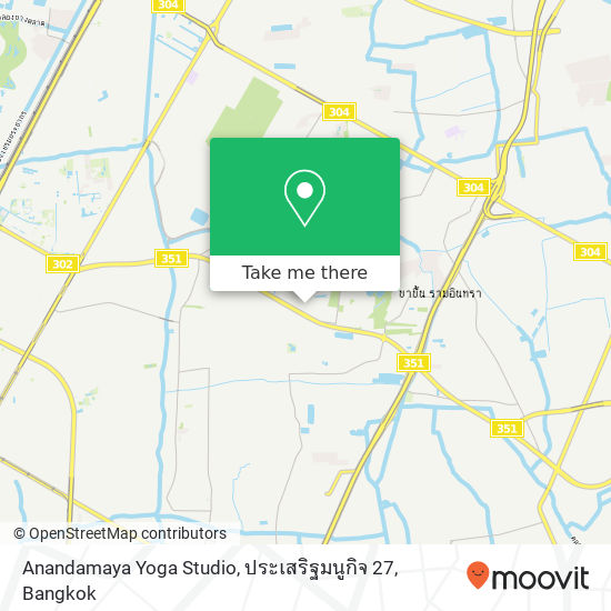 Anandamaya Yoga Studio, ประเสริฐมนูกิจ 27 map