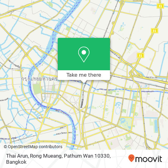 Thai Arun, Rong Mueang, Pathum Wan 10330 map