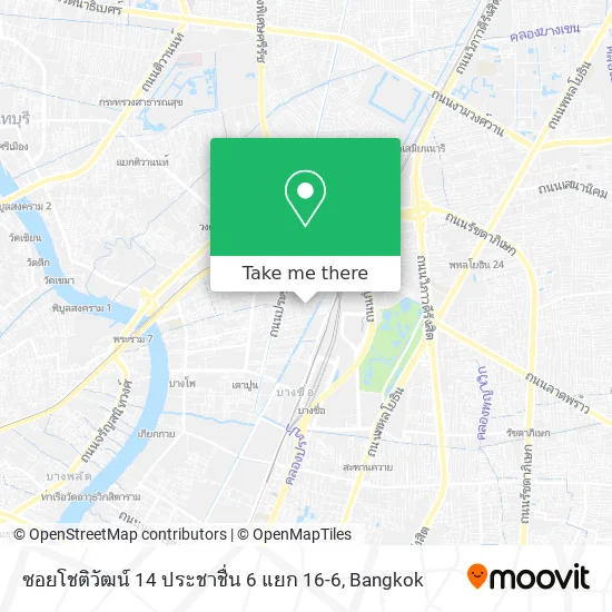 ซอยโชติวัฒน์ 14 ประชาชื่น 6 แยก 16-6 map