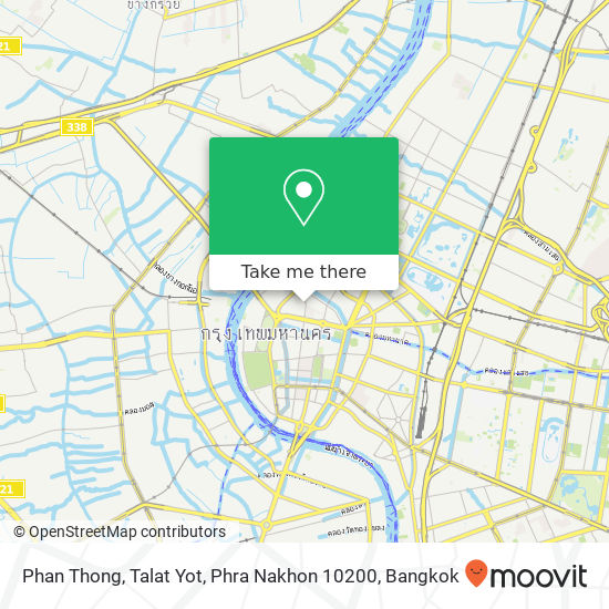 Phan Thong, Talat Yot, Phra Nakhon 10200 map