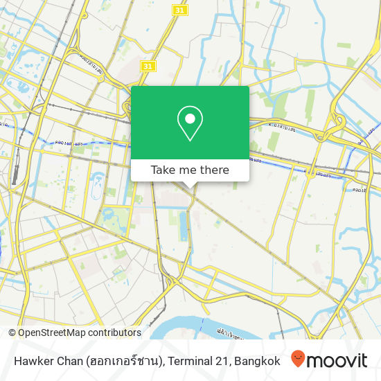 Hawker Chan (ฮอกเกอร์ชาน), Terminal 21 map