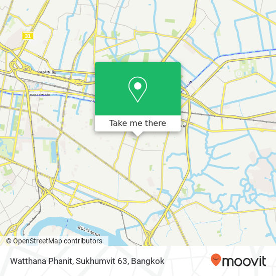 Watthana Phanit, Sukhumvit 63 map