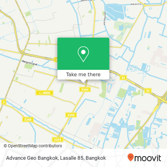 Advance Geo Bangkok, Lasalle 85 map