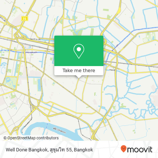 Well Done Bangkok, สุขุมวิท 55 map