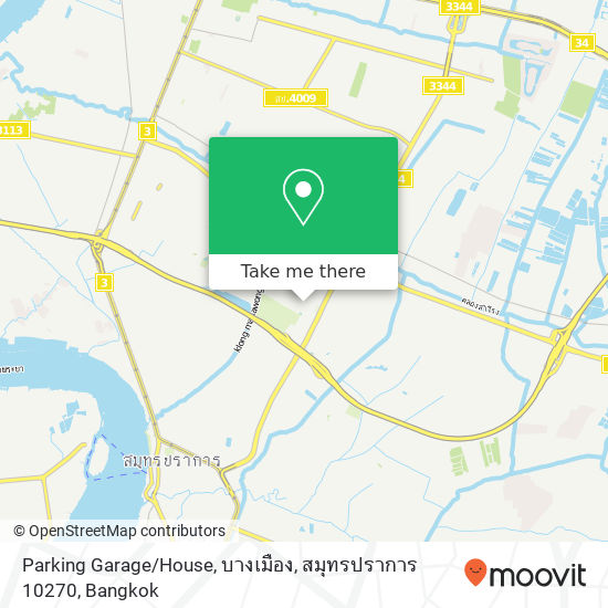 Parking Garage / House, บางเมือง, สมุทรปราการ 10270 map