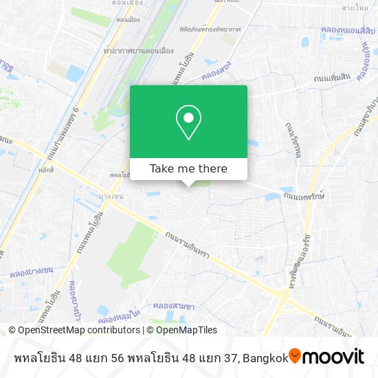 พหลโยธิน 48 แยก 56 พหลโยธิน 48 แยก 37 map