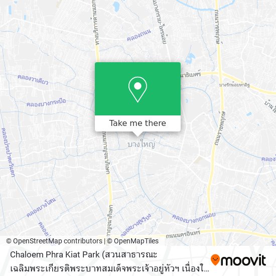 Chaloem Phra Kiat Park map