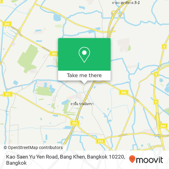 Kao Saen Yu Yen Road, Bang Khen, Bangkok 10220 map