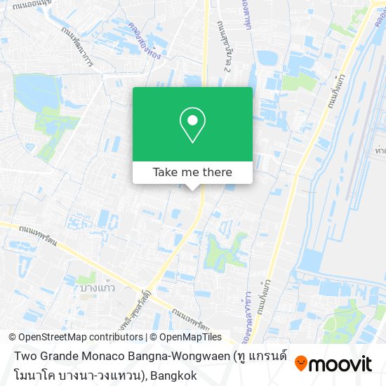 Two Grande Monaco Bangna-Wongwaen (ทู แกรนด์ โมนาโค บางนา-วงแหวน) map
