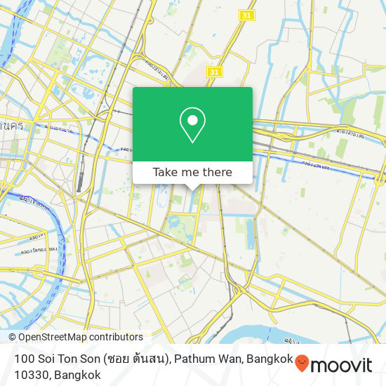 100 Soi Ton Son (ซอย ต้นสน), Pathum Wan, Bangkok 10330 map