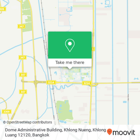 Dome Administrative Building, Khlong Nueng, Khlong Luang 12120 map