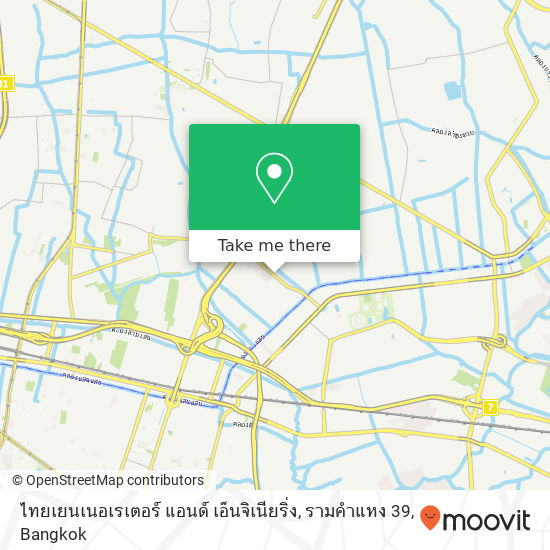 ไทยเยนเนอเรเตอร์ แอนด์ เอ็นจิเนียริ่ง, รามคำแหง 39 map