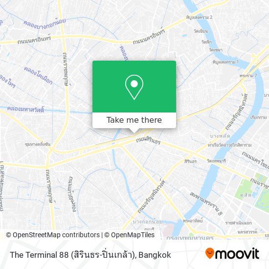 The Terminal 88 (สิรินธร-ปิ่นเกล้า) map