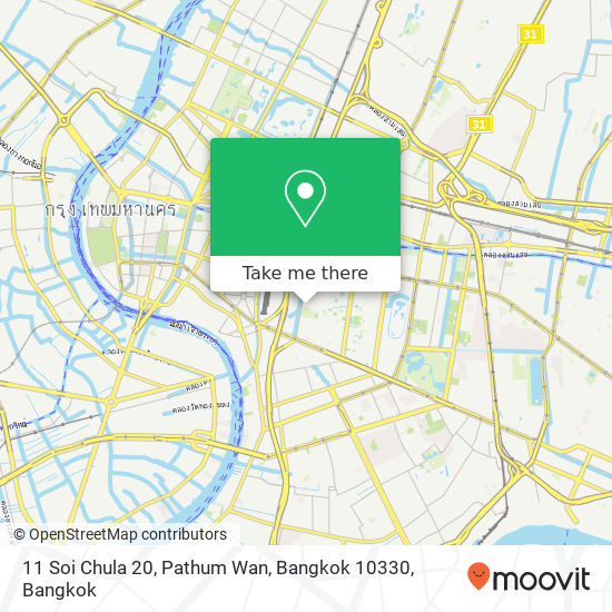 11 Soi Chula 20, Pathum Wan, Bangkok 10330 map