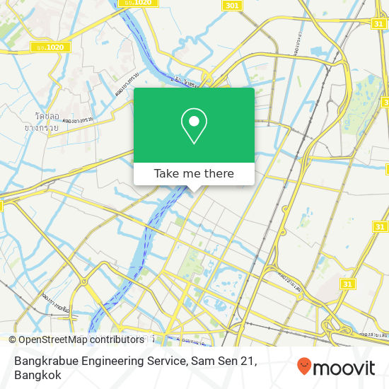 Bangkrabue Engineering Service, Sam Sen 21 map