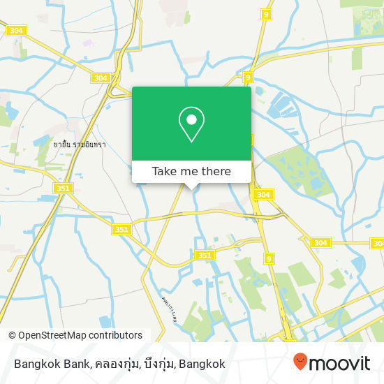 Bangkok Bank, คลองกุ่ม, บึงกุ่ม map