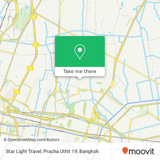 Star Light Travel, Pracha Uthit 19 map