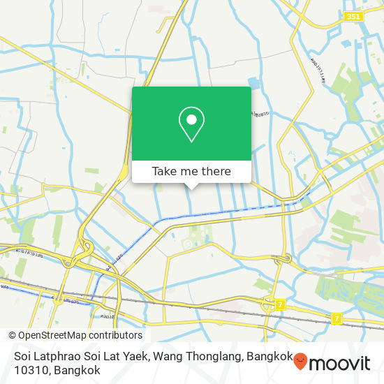 Soi Latphrao Soi Lat Yaek, Wang Thonglang, Bangkok 10310 map