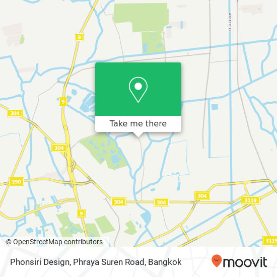 Phonsiri Design, Phraya Suren Road map