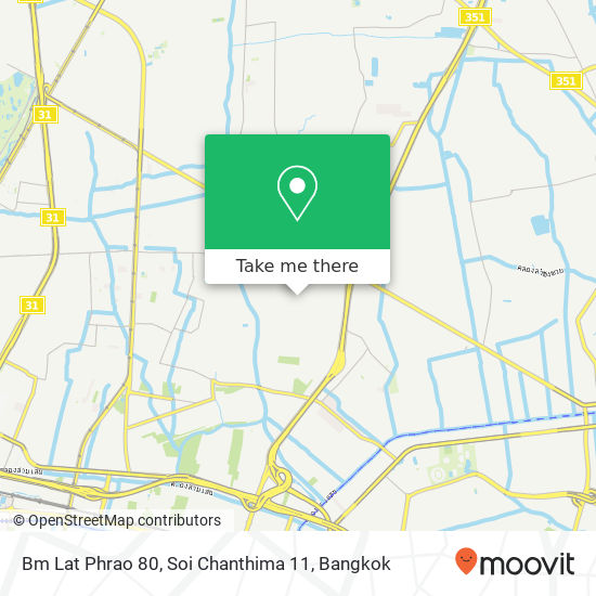 Bm Lat Phrao 80, Soi Chanthima 11 map