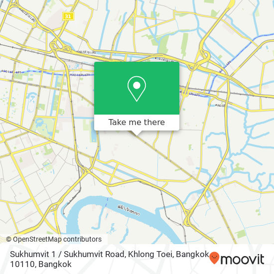 Sukhumvit 1 / Sukhumvit Road, Khlong Toei, Bangkok 10110 map