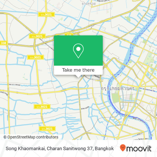 Song Khaomankai, Charan Sanitwong 37 map