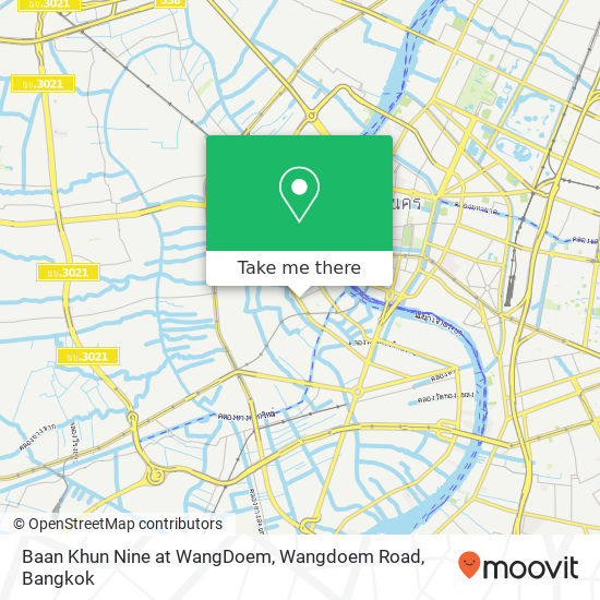 Baan Khun Nine at WangDoem, Wangdoem Road map