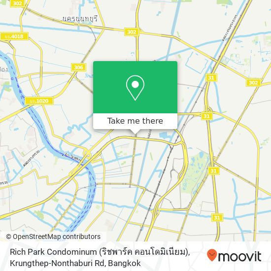 Rich Park Condominum (ริชพาร์ค คอนโดมิเนียม), Krungthep-Nonthaburi Rd map