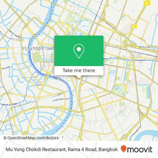 Mu Yong Chokdi Restaurant, Rama 4 Road map