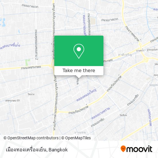 เมืองทองเครื่องเย็น map