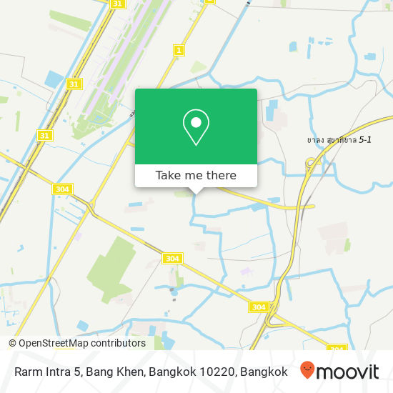 Rarm Intra 5, Bang Khen, Bangkok 10220 map