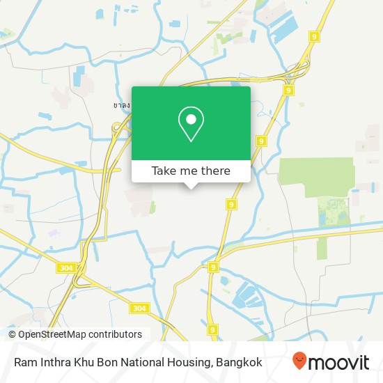 Ram Inthra Khu Bon National Housing, Soi Khu Bon 27 Yaek 37 map