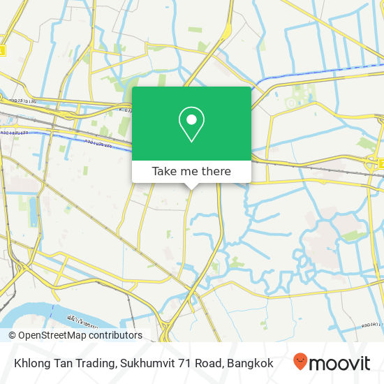 Khlong Tan Trading, Sukhumvit 71 Road map