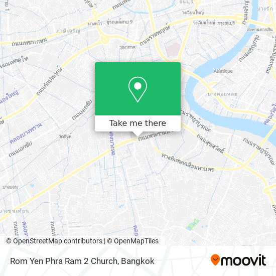 Rom Yen Phra Ram 2 Church map