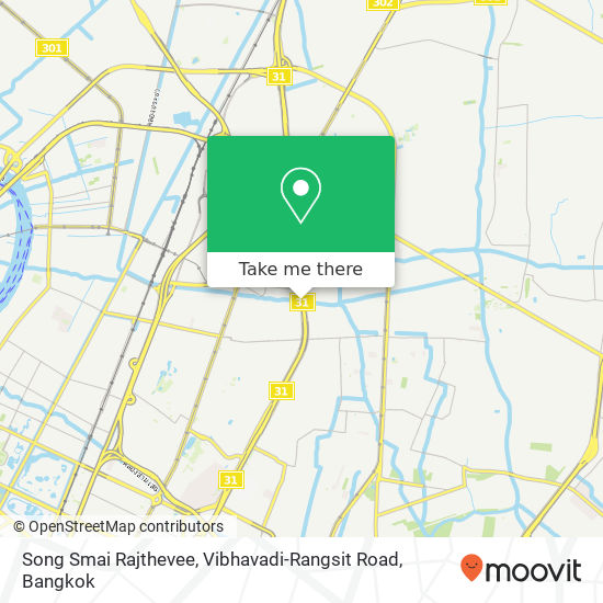 Song Smai Rajthevee, Vibhavadi-Rangsit Road map