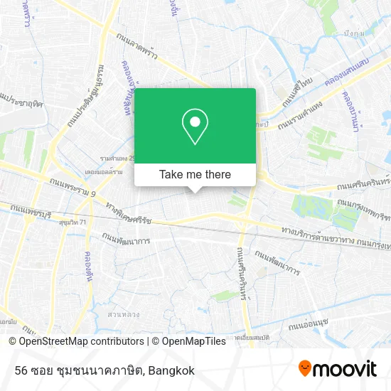 56 ซอย ชุมชนนาคภาษิต map