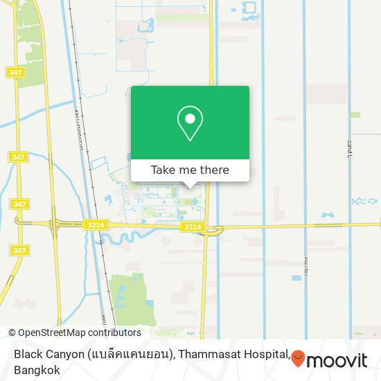 Black Canyon (แบล็คแคนยอน), Thammasat Hospital map