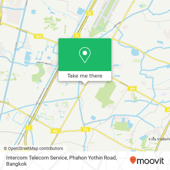 Intercom Telecom Service, Phahon Yothin Road map